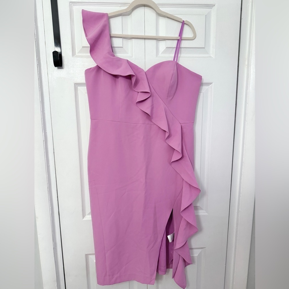 WHBM Lilac Ruffle Dress 16